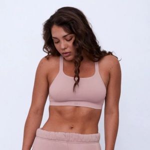 Set active box sports bra size small in color amethyst. Like new condition